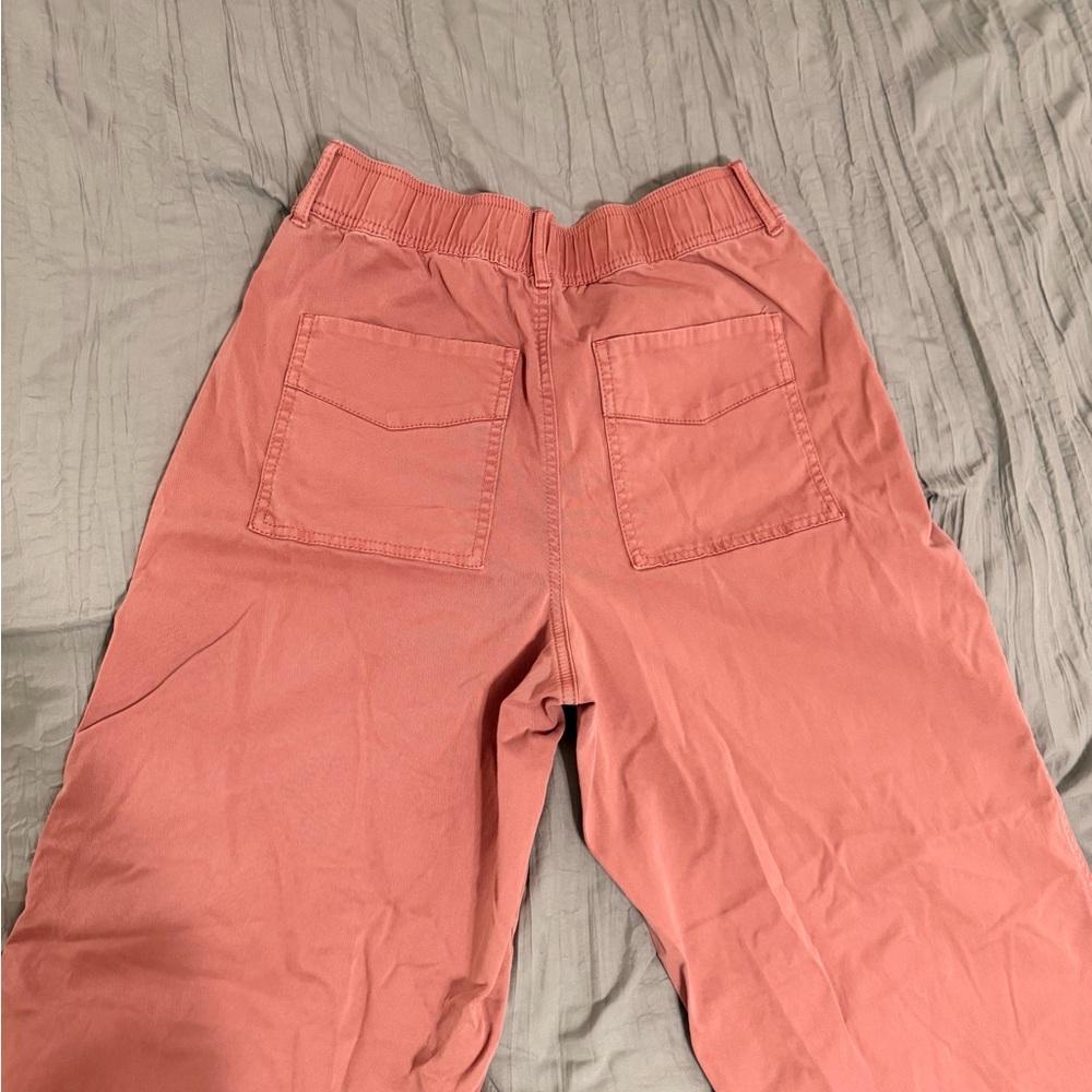 Sonoma Women's Wide Leg Pants - Coral - Picture 2 of 2